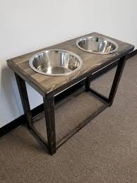 Elevated Dog Bowls For Large Or Extra Large Dog Great Dane Etsy In 2020 Elevated Dog Bowls Dog Bowls Raised Dog Bowls