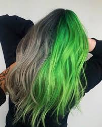 23 Brilliant Split Hair Color Ideas That Ll Make You Dye Your Hair In 2020 Split Dyed Hair Hair Inspo Color Split Hair