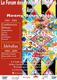 We price check with 270 hotel brands and booking. Le Forum Des Printemps Berberes A Rosny Sous Bois Ce Samedi 13 Avril 2019 My Algerian Post