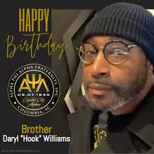 Wishing you the happiest of birthdays, Bro. Daryl "Hook" Williams! From all  of us at the Alpha Psi Lambda Chapter, we hope your day is filled with joy,  laughter, and unforgettable moments. Celebrate ...