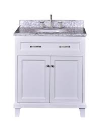 Sink not included our finished product, with the opening for vessel sink. Tuscany Addison 30 W X 22 D Vanity With Carrara Marble Vanity Top With Oval Undermount Bowl At Menards