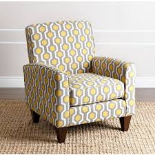 Abbyson Living Conway Yellow Pattern Fabric Armchair Patterned Armchair Abbyson Living Fabric Armchairs