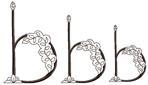 Here's what happened to those six lost letters. Mehndi Style Font Letter B