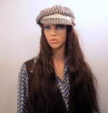 Vintage Tweed Style Cap With Visor 1960s 1970s Hat Unisex Mens Women Large Brown And Beige Vintage Accessory 3 14 18 1970s Costume Ideas Style 1970s Costume