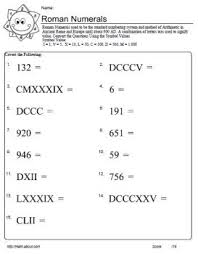 Gain Practice Using Roman Numerals With These Worksheets Worksheets Grade 5 Math Worksheets Math Worksheets