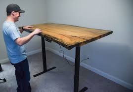 Woodworking from i.redd.it diy projects are in abundance on youtube and i just can't get enough of them. How To Build Live Edge Stand Up Desk Diy Diy Standing Desk Stand Up Desk Diy Standing Desk Plans