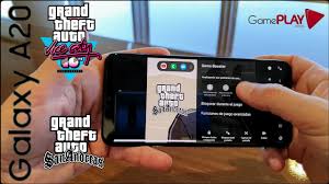 Mobile rated es otro sitio especializado en juegos gratis para celulares, handhelds y pdas. Probamos Gta San Andreas Mas Gta Vice City En El Samsung Galaxy A20 Youtube