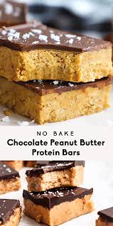 No Bake Chocolate Peanut Butter Protein Bars Video Recipe Video Protein Bar Recipes Low Carb Protein Bars Healthy Sweets