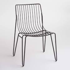 Cost Plus World Market Black Metal Hairpin Amara Outdoor Stacking Chairs Set Of 2 Outdoor Stacking Chairs Used Outdoor Furniture Affordable Outdoor Furniture