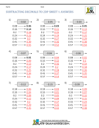 It explains how to subtract two decimal numbers with regrouping.subscribe:. Subtracting Decimals Worksheet