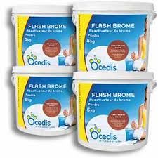 Flash Brome Choc Piscine Pack 4x5kg Brome Choc Pas Cher