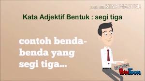 (a) menerangkan sifat keadaan seperti sihat dan cantik Bahasa Melayu Tahun 2 Kata Adjektif Bentuk Youtube