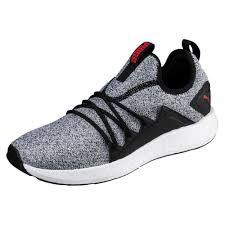 This is how we pay ourselves. Puma Nrgy Neko Knit Running Shoes Men Puma Black High Risk Red At Sport Bittl Shop