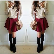 Skater Skirts Knee High Socks Skater Skirt Outfit Skirt Fashion Fashion