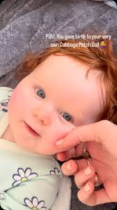 She’s a collector item for sure ❤️ #gingerbaby #redhead #cabbagepatchkids  #doll #gerberbaby
