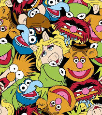 Licensed Fleece Fabric Muppets Packed The Muppet Show Muppet Babies Muppets