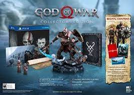 Ps4 God Of War Playstation 4 Video Games Collector S Edition God Of War Playstation 4 Playstation