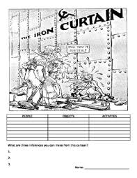 Cold War Political Cartoon Analysis By Jay Sisson History Resources Iron curtain definition, a barrier to understanding and the exchange of information and ideas created by ideological, political, and military hostility of one country toward another, especially such a barrier between the soviet union and its allies and other countries. cold war political cartoon analysis