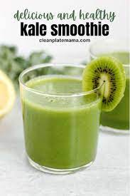 Refreshing Apple Kiwi Kale Smoothie No Banana Clean Plate Mama Recipe Kale Smoothie Lemon Smoothie Recipes Healthy Green Smoothies