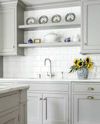 Grey Cabinets With Bronze Hardware Trendy Kitchen Backsplash Kitchen Cabinet Design Kitchen Layout