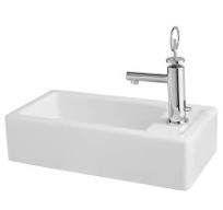 Cossu® 20 In. Sink, 1-hole With Right-hand Drain