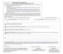 Certificate Of Correction Limited Liability Company California Correction