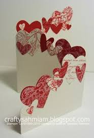 34 cute valentine cards that you'll actually want to make. Trifold Punched Hearts Card Valentines Cards Valentine Day Cards Cards Handmade