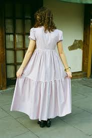 Batsheva Empire Dress Lavender Floral Garmentory