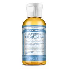 Buy Dr Bronner S Pure Castile Liquid Soap Baby Unscented Travel Size 2 Ounce Made With Organic Oils 18 In 1 Uses Face Hair Laundry And Dishes For Sensitive Skin And Babies No Added