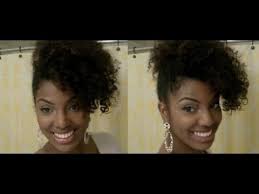 Hairstyle hair color hair care formal celebrity beauty. Easy Natural Hairstyle Curly Updo Youtube