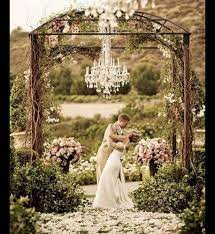 Talking about outdoor weddings, a garden is without question the best option, it allows for endless whether you arrange your wedding in your own or a friend's garden or hire a garden based venue. 100 Breathtaking Ideas For Spring Weddings Wedding Chandelier Wedding Dream Wedding