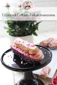 Eclairs Mit Erdbeer Tonkabohnencreme Mit Birkmann Rezept Lebensmittel Essen Susse Backerei Rezepte