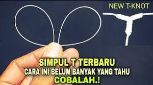 3 cara mengikat kail pancing yang sangat fenomenal 3 ways binding hook is very phenomenal. Cara Mudah Membuat Rangkaian Pancing Bercabang Simpul T How To Create T Knot Youtube