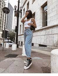 Converse Jeans And White Top Chicladies Uk Best Casual Outfits Fashion Casual Outfits