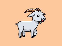 Goat Pet Logo Design Animal Outline Goats