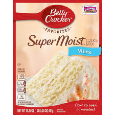Betty crocker supermoist white cake with creamy vanilla frosting. Betty Crocker Super Moist White Cake Mix 16 25oz Moist White Cake Vanilla Cake Mixes Betty Crocker Cake