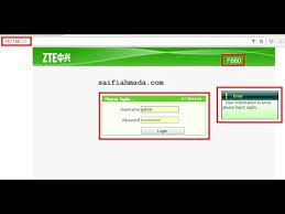 Find the default login, username, password, and ip address for your zte f660 router. Zte F660 Password