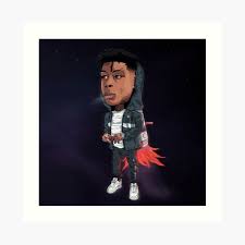 Artist transforms people into cartoons and they will. Rapper Cartoon Art Prints Redbubble