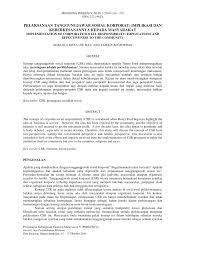 Berikut adalah contoh program csr ukm yang bisa kita pelajari. Pdf Pelaksanaan Tanggungjawab Sosial Korporat Implikasi Dan Keberkesanannya Kepada Masyarakat Implementation Of Corporate Social Responsibility Implications And Effectiveness To The Community