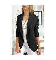 Veste blazer noir femme (200 results) price ($) any price under $25 $25 to $50 $50 to $100 over $100 custom. Black Blazer Jacket With Shawl Collar With Pockets Women S Blazer 1526
