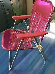 Maybe you would like to learn more about one of these? Vintage Child S Pink Webbed Folding Aluminum Chair Purple Vinyl Kids Retro 80 S Ebay