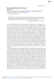 Enabling critical communications in the oil and gas sector more. Pdf Researching Hizbullah In Lebanon