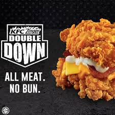 And it's a good job, because the burger is seriously messycredit: The Kfc Zinger Double Down Is Back Loopme Malaysia