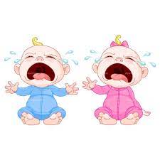 Clipart Crying Babies Royalty Free Vector Design Bebes Llorando Dibujo Bebe Nina Bebes Gemelos