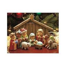 Christmas Nativity Set Scene Birth Of Christ Ceramic Baby Jesus Manger 3 Kings Christmas Nativity Set Christmas Mantel Decorations Christmas Nativity Scene