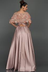 Gul Kurusu Uzun Cicekli Prenses Abiye Abu115 The Dress Gelinlik Elbise