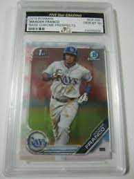 Wander franco hasn't made his major league debut, but his rookie card is already pulling in the big bucks. 2019 Bowman Chrome Wander Franco Rookie Card Bcp 100 Gem Mint 10 Rays Ebay
