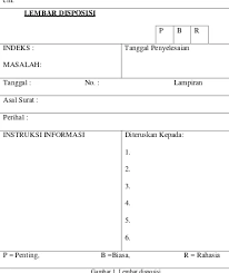 Penerimaan surat dapat dilakukan oleh mereka yang biasanya bekerja di bagian depan kantor atau front office, seperti satpam dan resepsionis (receptionist). Lembar Disposisi Adalah