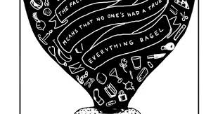 Black And White Bagel Everything Bagel In 2020 Everything Bagel Lower Case Letters Fine Art Prints