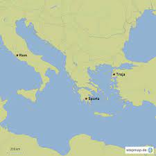 Welcome to the troja google satellite map! Stepmap Rom Sparta Troja Landkarte Fur Griechenland